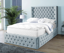 Harlow 6ft Superking Bed Frame - Velvet Steel