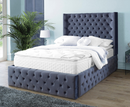 Harlow 6ft Superking Bed Frame - Velvet Steel
