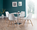 Harri Dining Chair - Grey Seat & Black Legs