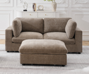 Heaven 2 Seater Sofa with Footstool - Hazelnut