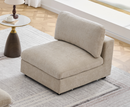 Heaven 1 Seater Armless Unit Sofa - Biscuit