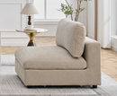 Heaven 1 Seater Armless Unit Sofa - Biscuit