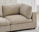 Heaven Corner Arm Sectional Unit Sofa - Biscuit