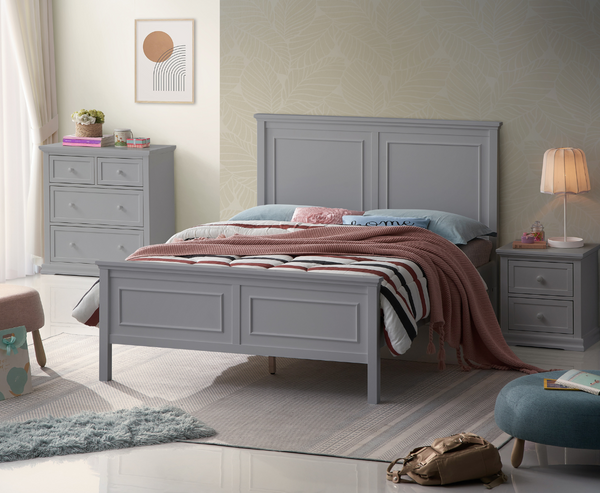 Heidi 4ft6 Double Bed Frame - Grey