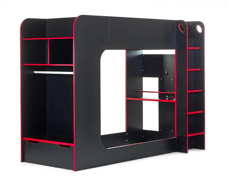 Impact Gaming Bunk - Black and Red