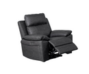 Hunter Armchair Electric Leather Sofa - Dark Grey