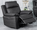 Hunter Armchair Electric Leather Sofa - Dark Grey