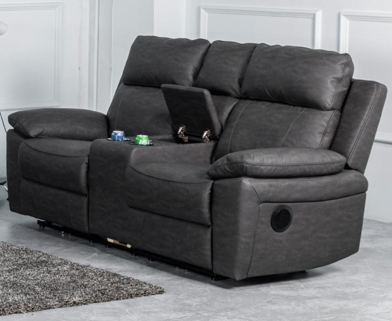 Huntington 3+2+1 Seater Electric Set - Dark Grey