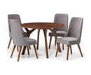 Hux Chenille Dining Chair - Dusk Grey