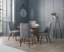 Hux Chenille Dining Chair - Dusk Grey