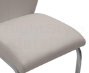 Set of 2 Irma Dining chairs, Brushed Steel Taupe