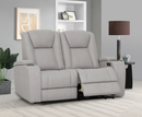 Jesse 2 Seater Electric Reclining Sofa - Pearl