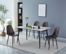 Kas 1.4m Dining Table - Black Legs