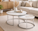 Kas Nest of Tables - Chrome Legs