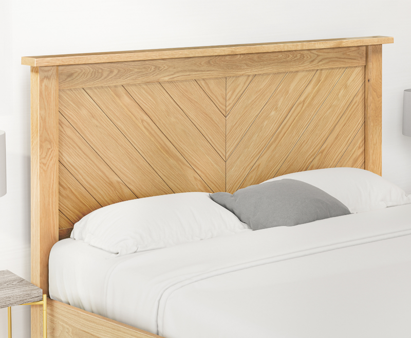 Kenya 6ft Superking Bed Frame - Light Oak
