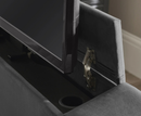 Klay 6ft Side Lift Ottoman TV Bed - Dark Grey