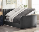 Klay 4ft6 Side Lift Ottoman TV Bed - Dark Grey