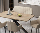 Krista 1.6m Dining 6PC Set - Light Oak | Taupe