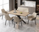 Krista 1.6m Dining 6PC Set - Light Oak | Taupe