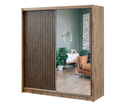 Landan 1.5m Slide robe - Wotan Oak