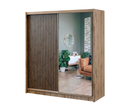 Landan 2.03m Slide robe - Wotan Oak