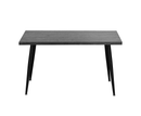 Sabel 1.4m Fixed Dining Table - Grey