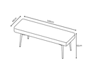 Lazarus Backless Bench - Champagne
