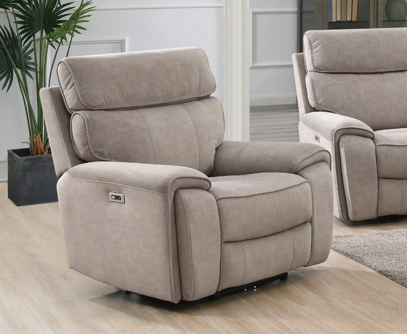 Leonard 3+2+1 Seater Electric Sofa Set - Beige