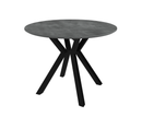 Lorenzo 110cm Round Dining Table - Grey