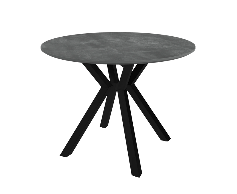 Lorenzo 110cm Round Dining Table - Grey