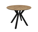 Lorenzo 110cm Round Dining Table - Wood Look