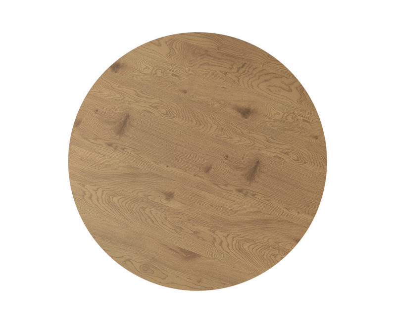 Lorenzo 110cm Round Dining Table - Wood Look