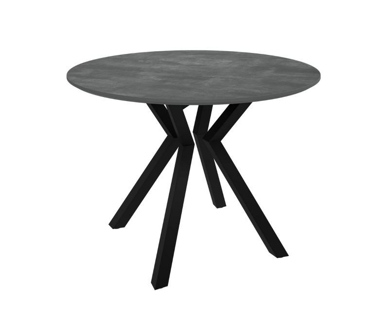 Lorenzo 110cm Round Dining Table - Grey