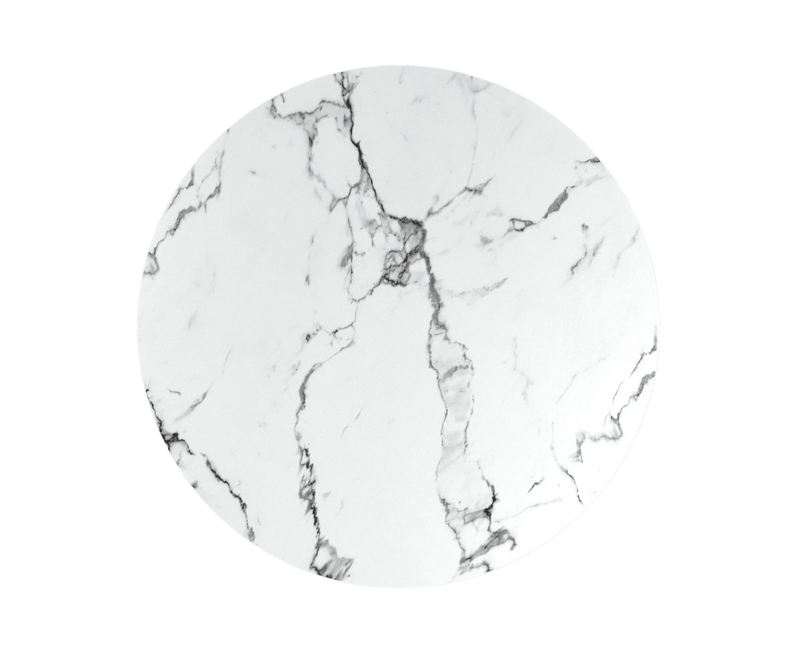 Lorenzo 110cm Round Dining Table - White