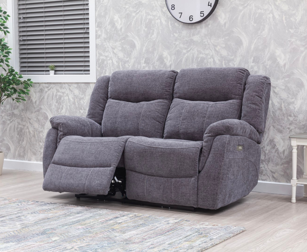 Loreta 2 Seater Electric Sofa - Dark Grey