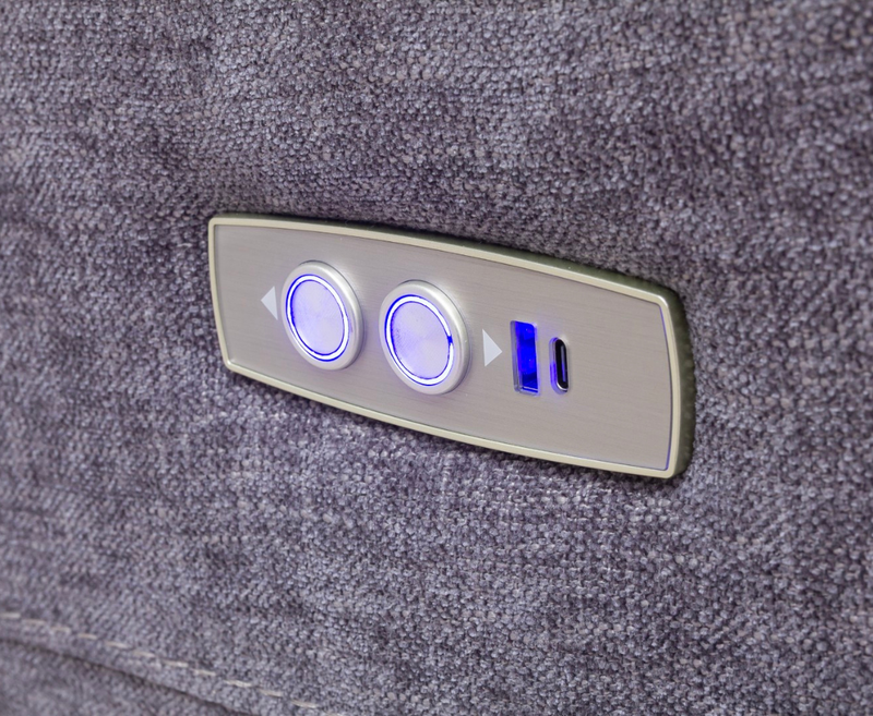 Loreta 2 Seater Electric Sofa - Dark Grey