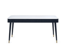 Loux Dining Table With Drawers - White