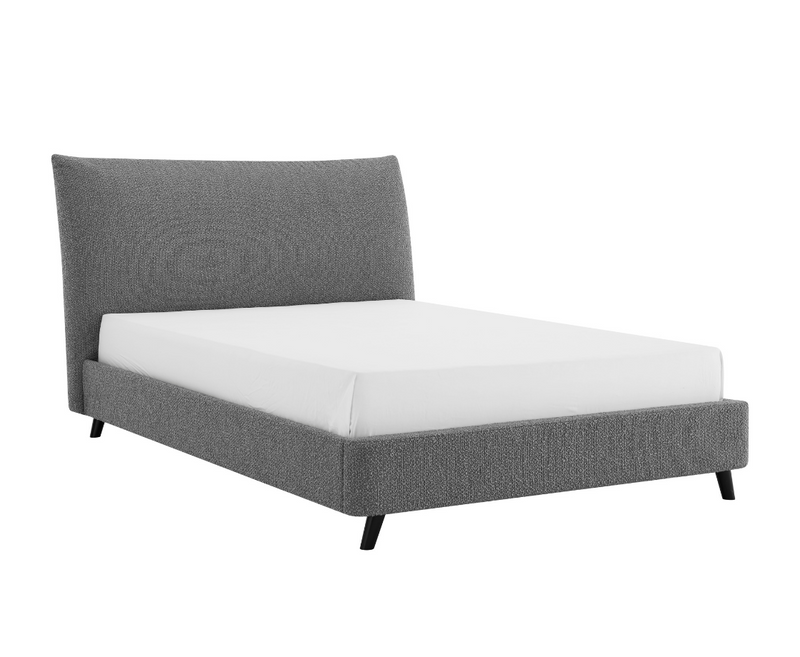 Luna Pillow 4ft6 Double Bed Frame - Dove Grey
