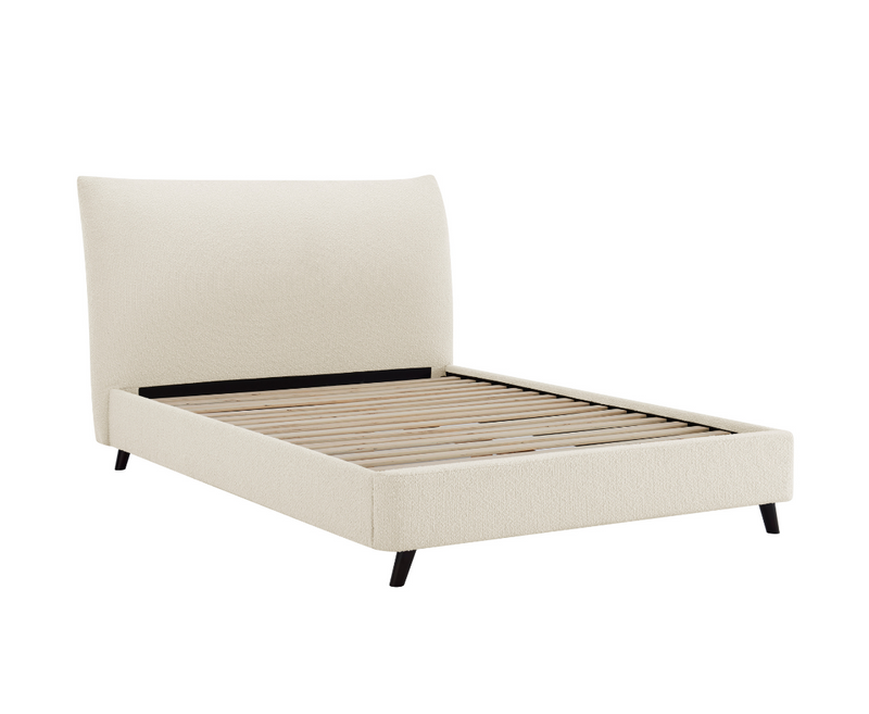Luna Pillow 4ft6 Double Bed Frame - Ivory