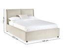 Maddix 5ft Kingsize Ottoman Bed - Beige