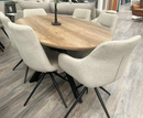Manhattan 1.8m Oval Dining Set - Full Set