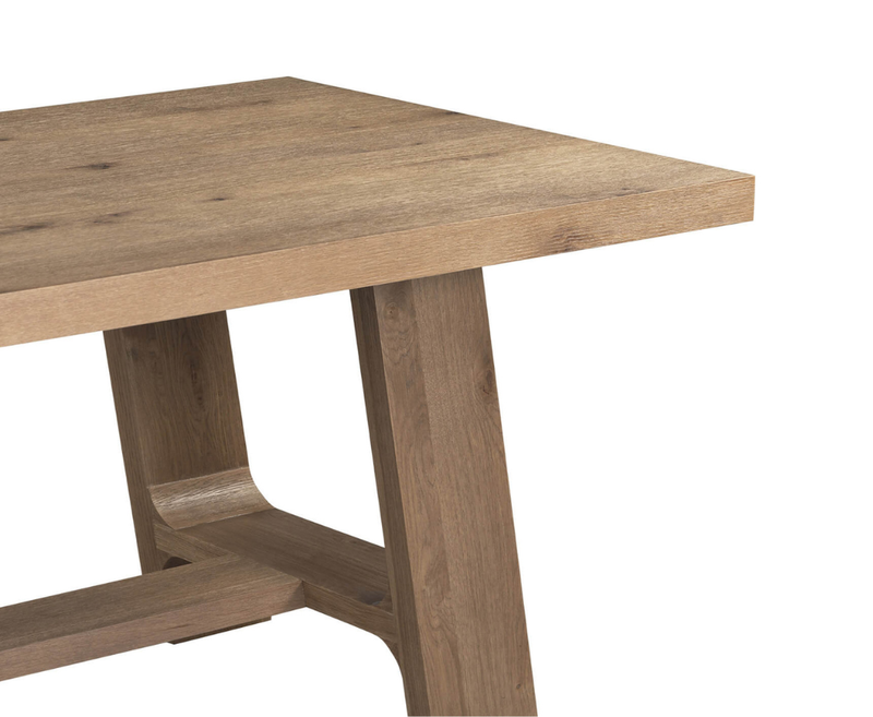 Massey 1.9M Dining Table - Dark Oak