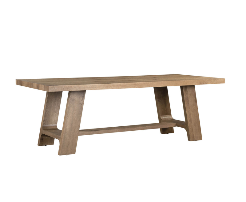 Massey 1.9M Dining Table - Dark Oak