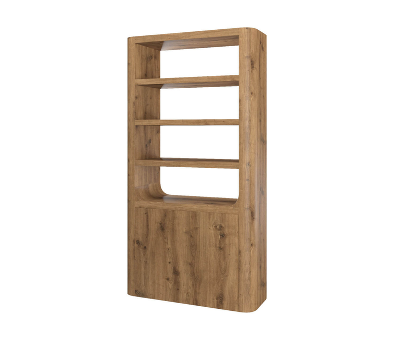 Massey Tall Cabinet - Dark Oak