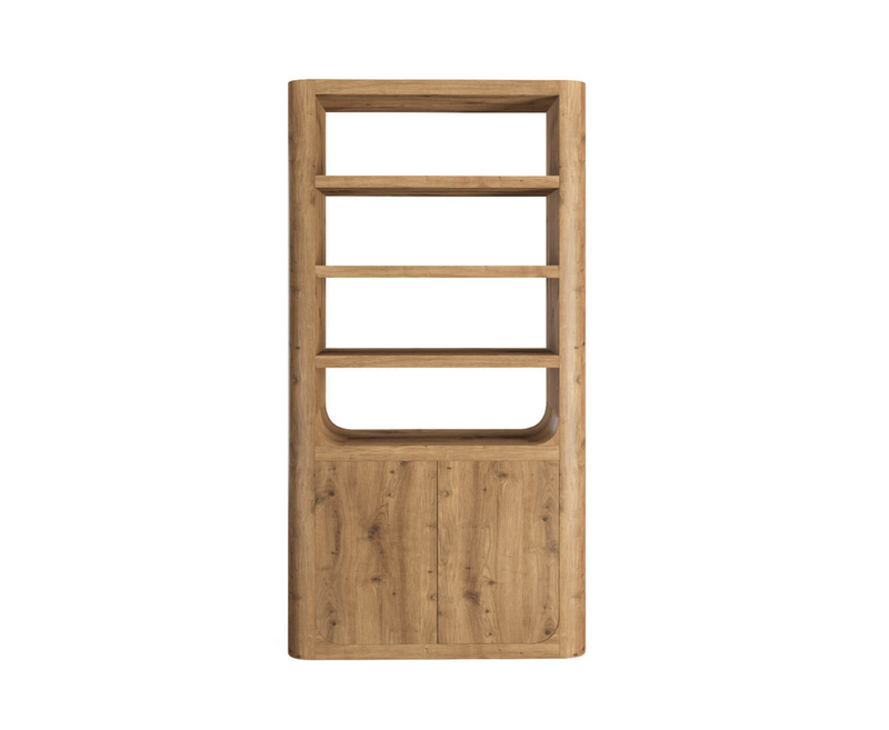 Massey Tall Cabinet - Dark Oak