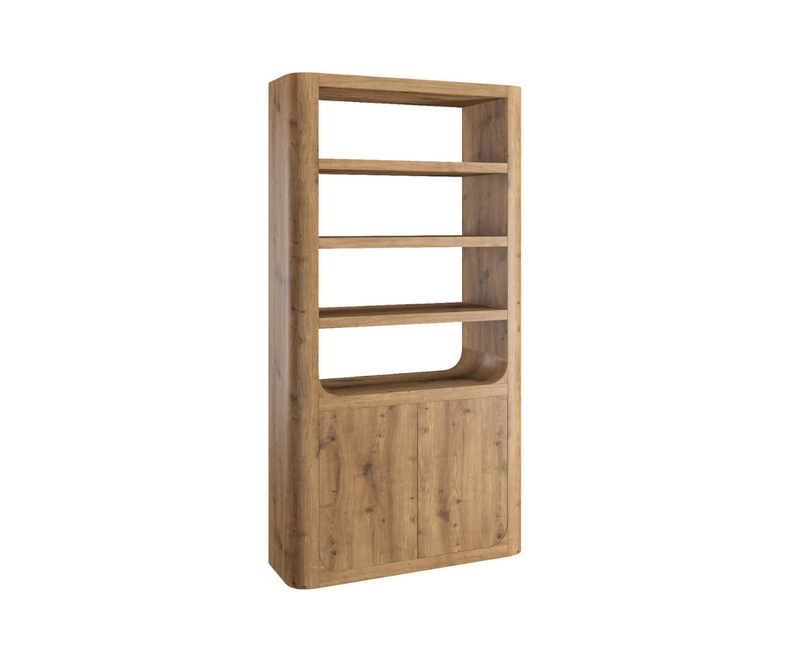 Massey Tall Cabinet - Dark Oak