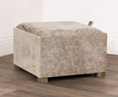 Maya Small Tray Table Pouffe - Sand