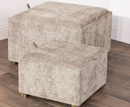 Maya Large Tray Table Pouffe - Sand