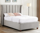 Mia 5ft Kingsize Ottoman Bed Frame - Silver