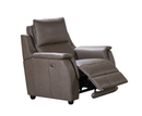 Milano 1 Seater Electric Leather Sofa - Dark Taupe